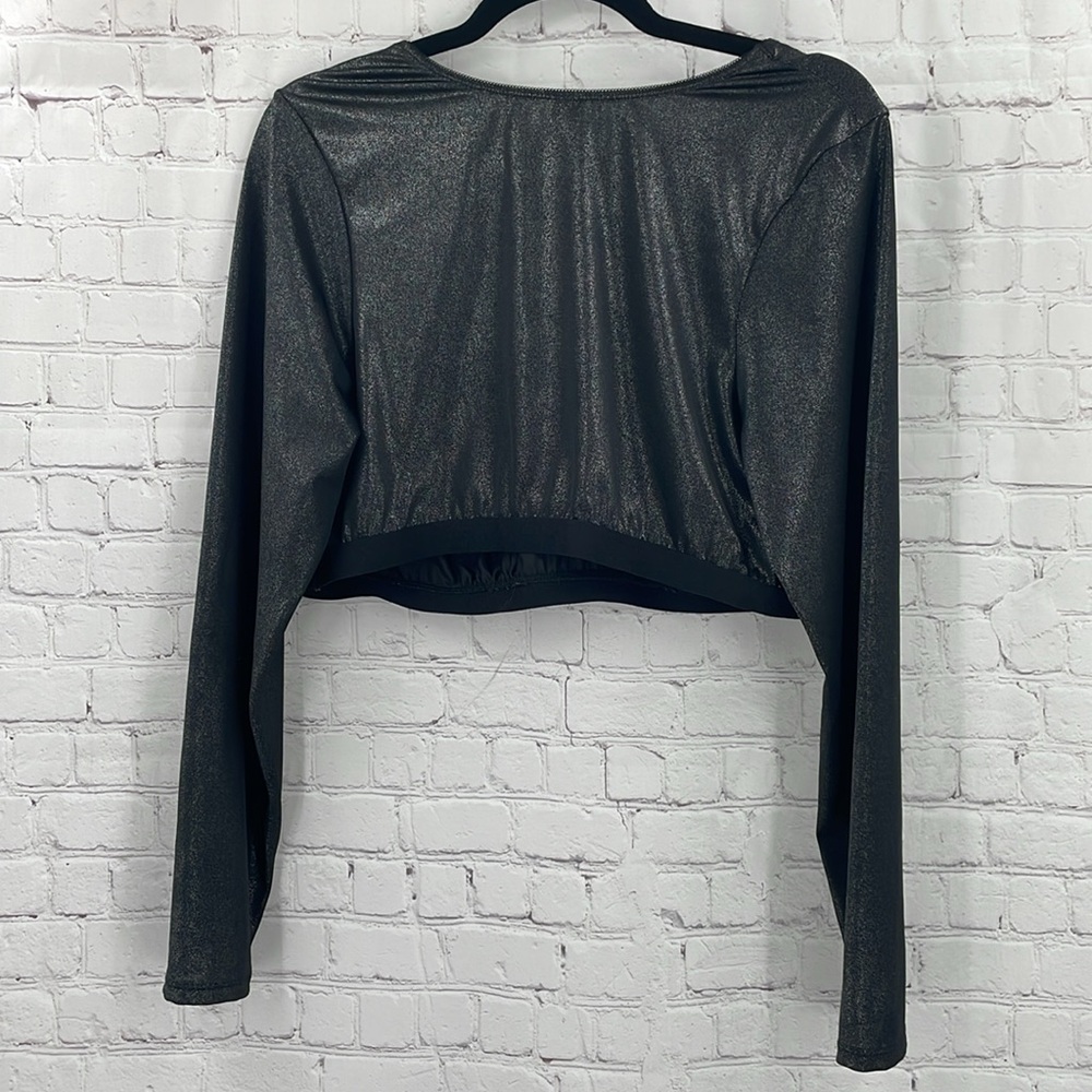 Torrid Curve 2x Shimmery Sparkly Fun Crop Top Ela… - image 6